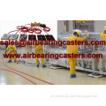 Air bearing casters application and pictures